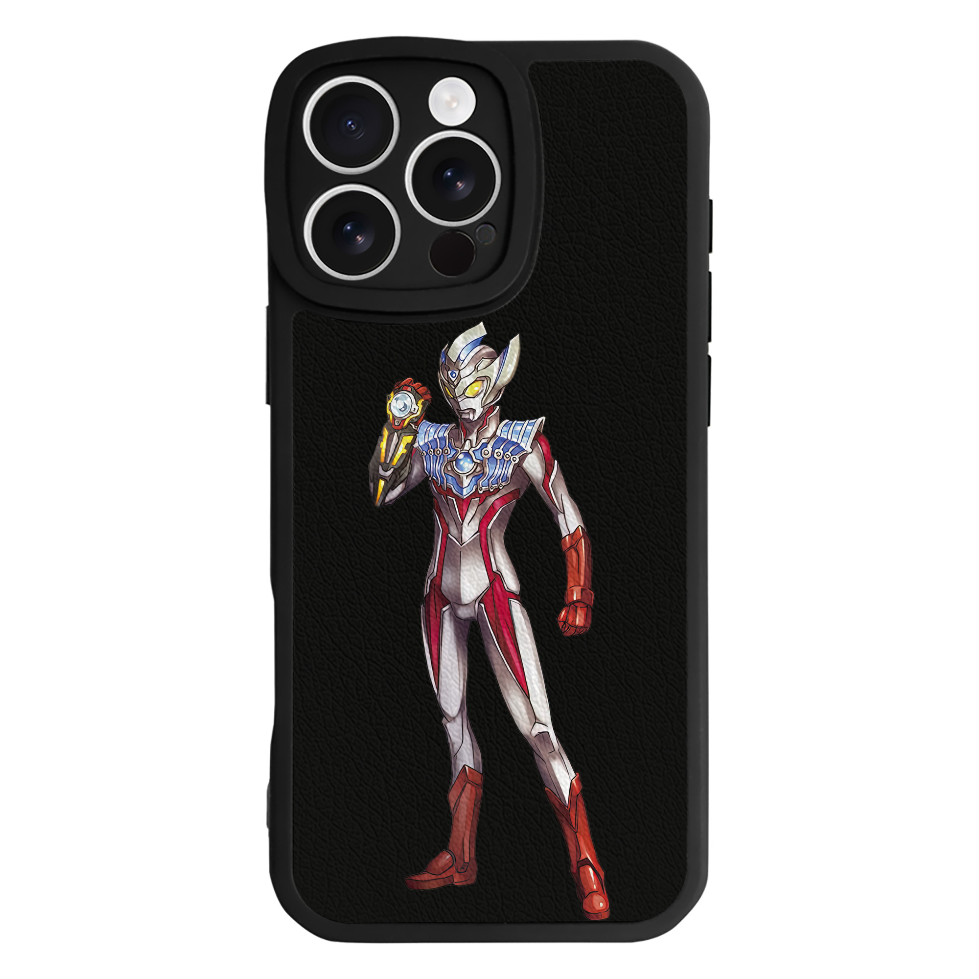 （画像用） ウルトラマン Ultraman 【iPhone 16シリーズ対応】シリコンスマホケース（レザー調） 材質：シリコン